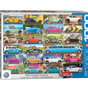 puzzle rompecabezas eurographics 1000 piezas VW Gone Places auto escarabajo