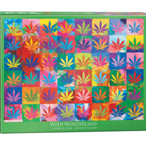 puzzle rompecabezas eurographics 1000 piezas wonderland weed marihuana
