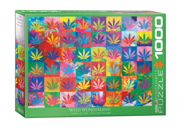 puzzle rompecabezas eurographics 1000 piezas wonderland weed marihuana