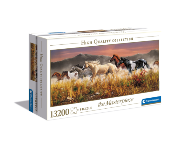 puzzle rompecabezas clementoni 13200 piezas band of thunder caballos