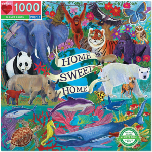 Puzzle rompecabezas 1000 piezas planet earth planeta tierra animales eeboo chile chileno