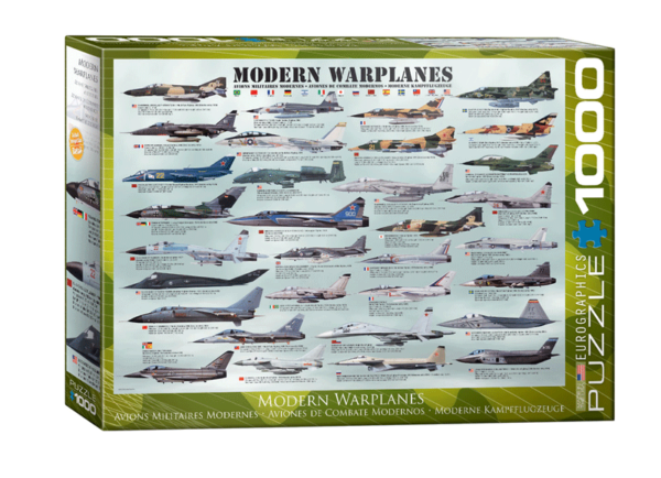 puzzle rompecabezas eurographics 1000 piezas modern warplanes aviones de guerra modernos