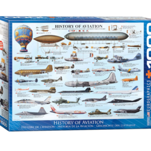 puzzle rompecabezas eurographics 1000 piezas historia de la aviacion