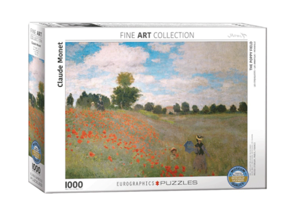 claude monet campo de amapolas puzzle rompecabezas eurographics 1000 piezas