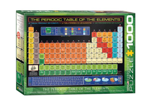 la tabla periodica de los elementos puzzle rompecabezas eurographics 1000 piezas