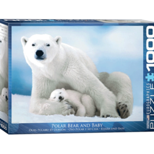 oso polar y su cria puzzle rompecabezas eurographics 1000 piezas