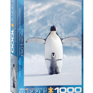 Pinguino y su polluelo puzzle rompecabezas eurographics 1000 piezas