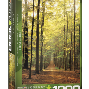 camino en el bosque verde paisaje puzzle rompecabezas eurographics 1000 piezas