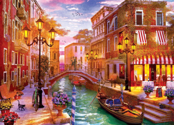 atardecer en venecia italia puzzle rompecabezas eurographics 1000 piezas