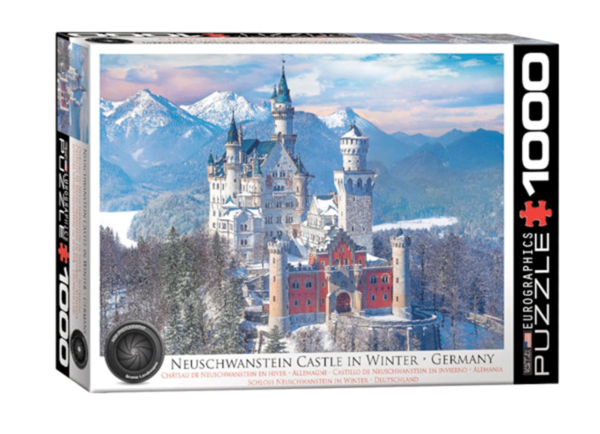 Castillo Neuschwanstein En Invierno alemania puzzle rompecabezas eurographics 1000 piezas