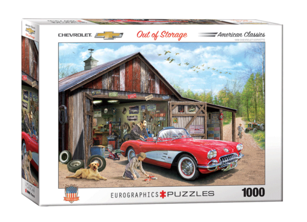 puzzle rompecabezas eurographics 1000 piezas out of storage chevrolet