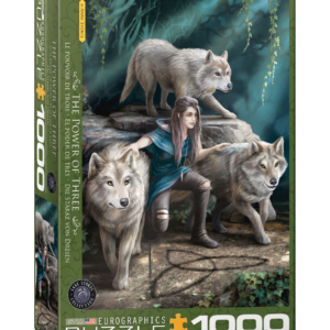 puzzle rompecabezas eurographics 1000 piezas anne stokes el poder de tres lobos