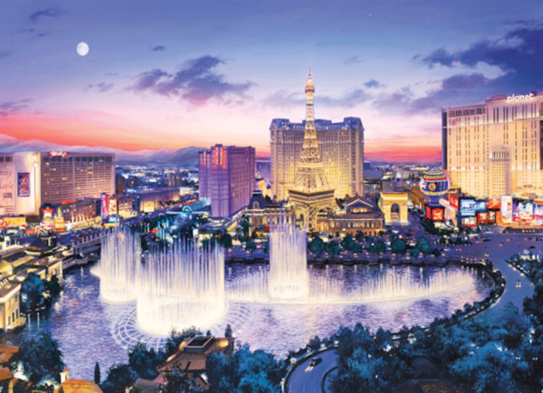 las vegas strip puzzle rompecabezas eurographics 1000 piezas