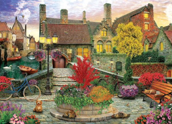 Old Town Living, David McLean puzzle rompecabezas eurographics 1000 piezas