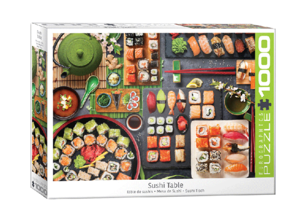 puzzle rompecabezas eurographics 1000 piezas mesa de sushi