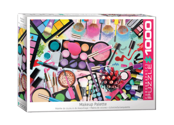 paleta de colores makeup maquillaje puzzle rompecabezas eurographics 1000 piezas