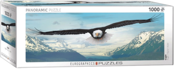 águila en vuelo panorámico puzzle rompecabezas eurographics 1000 piezas