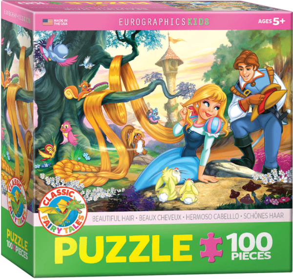 puzzle rompecabezas eurographics 100 piezas niños rapunzel