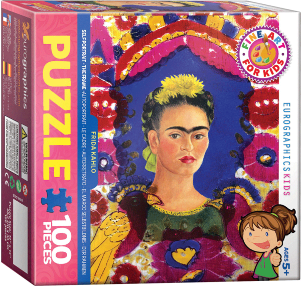 puzzle rompecabezas eurographics 100 piezas niños Frida Kahlo