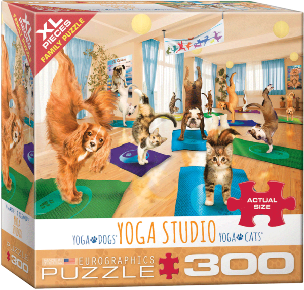 puzzle rompecabezas eurographics 300 piezas niños yoga studio adulto mayor