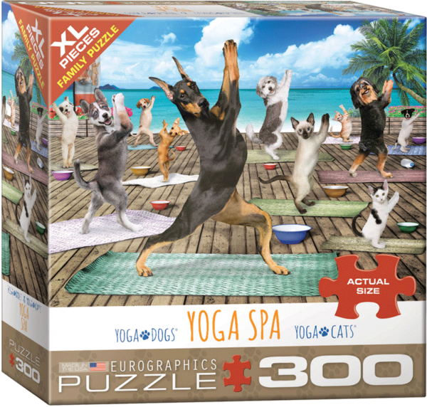 puzzle rompecabezas eurographics 300 piezas niños yoga spa adulto mayor