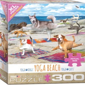 puzzle rompecabezas eurographics 300 piezas niños yoga beach adulto mayor