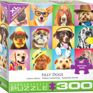 puzzle rompecabezas eurographics 300 piezas niños perros juguetones silly dogs adulto mayor