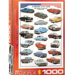 puzzle rompecabezas eurographics 1000 piezas autos americanos