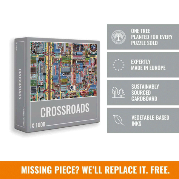 Puzzle rompecabezas 1000 piezas crossroads plano ciuidad chile chileno