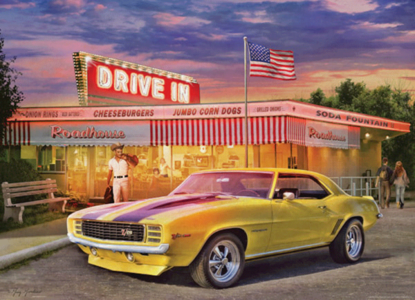 daytona yollow zeta z 28 chevrolet camaro puzzle rompecabezas eurographics 1000 piezas