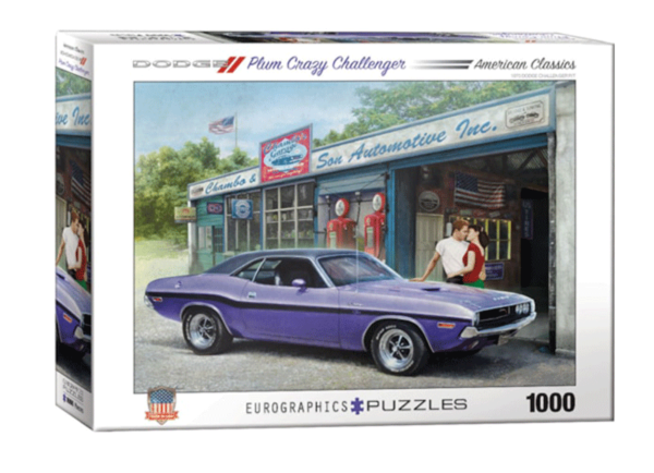 Plum Crazy Challenger (Dodge Challenger) auto puzzle rompecabezas eurographics 1000 piezas