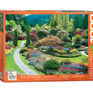 The Butchart Gardens Sunken Garden puzzle rompecabezas eurographics 1000 piezas