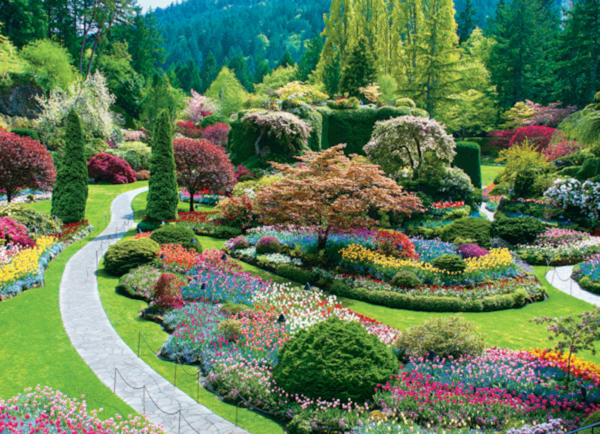 The Butchart Gardens Sunken Garden puzzle rompecabezas eurographics 1000 piezas