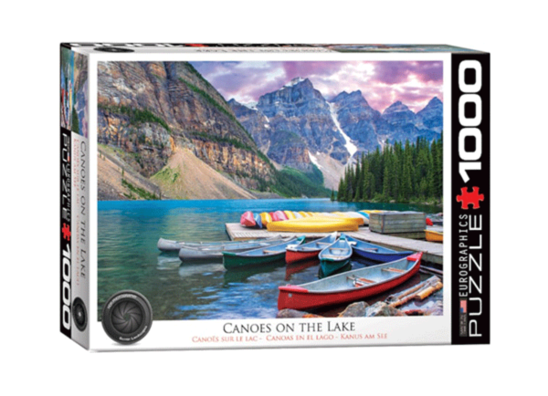 CANOAS EN EL LAGO puzzle rompecabezas eurographics 1000 piezas