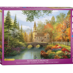 Iglesia de otoño puzzle rompecabezas eurographics 1000 piezas