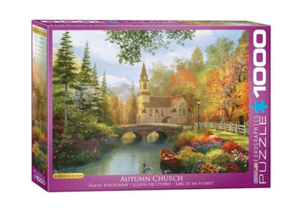 Iglesia de otoño puzzle rompecabezas eurographics 1000 piezas