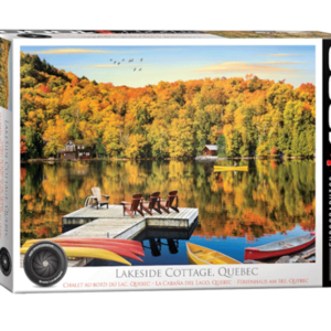 la cabaña del lago quebec puzzle rompecabezas eurographics 1000 piezas