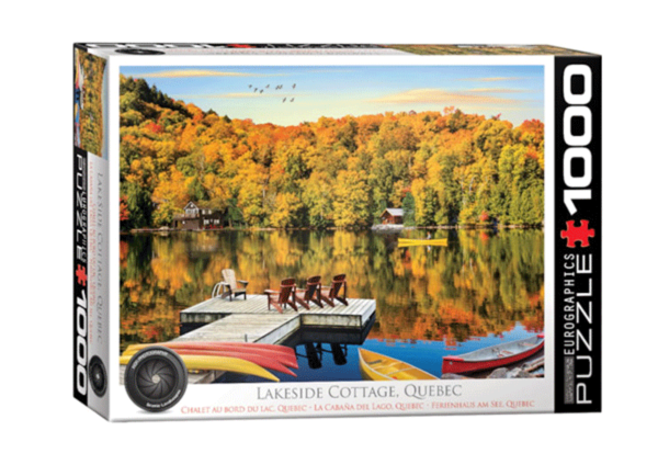 la cabaña del lago quebec puzzle rompecabezas eurographics 1000 piezas