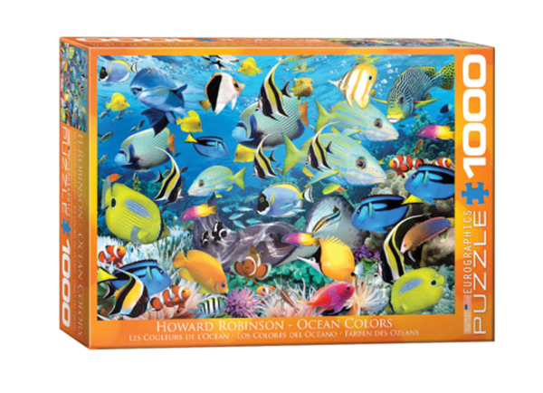 los colores del oceano peces puzzle rompecabezas eurographics 1000 piezas