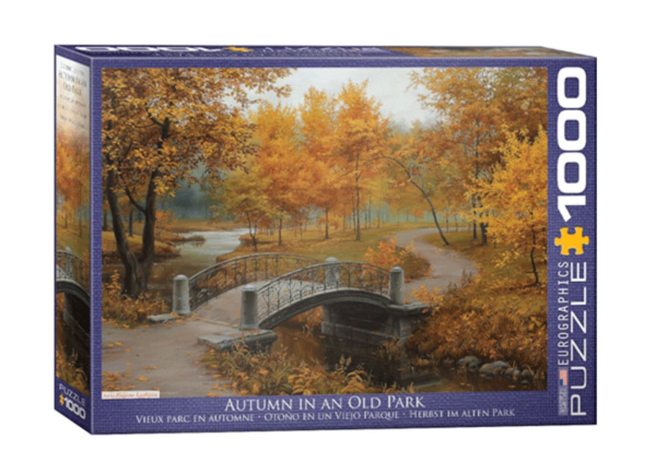 otoño en un viejo parque puzzle rompecabezas eurographics 1000 piezas