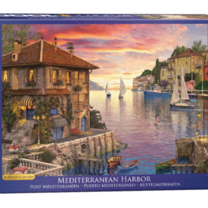 puerto mediterraneo puzzle rompecabezas eurographics 1000 piezas