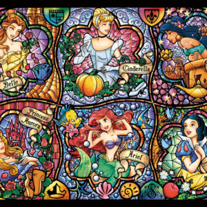 vitreaux princesas disney 1000 piezas puzzle rompecabezas