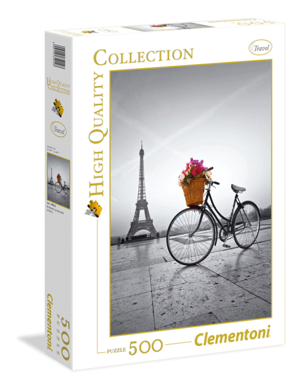 puzzle rompecabezas clementoni 500 piezas paris bicicleta