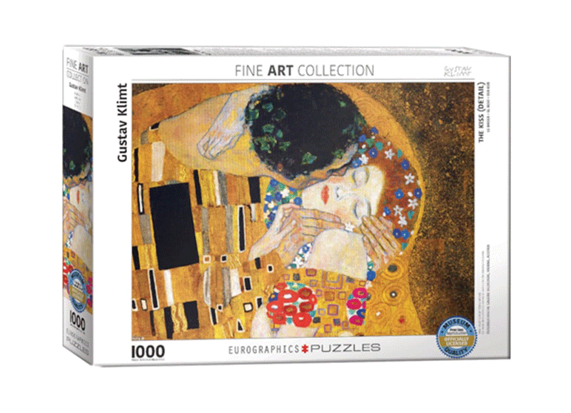 Puzzle Eurographics Le Baiser De Gustav Klimt - 1000 Pièces 68x48 Cm - Neuf
