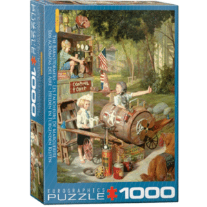 puzzle rompecabezas 1000 piezas eurographics acrobatas del aire niños jugando