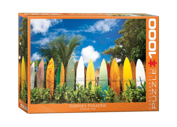 puzzle rompecabezas 1000 piezas eurographics surfers paradise hawaii tablas de surf