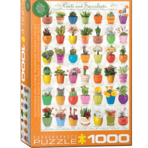 puzzle rompecabezas 1000 piezas eurographics cactus y suculentas