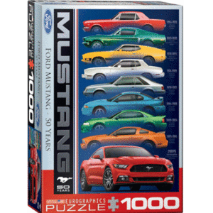 puzzle rompecabezas 1000 piezas eurographics ford mustang 50 años