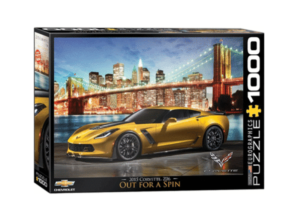 puzzle rompecabezas 1000 piezas eurographics 2015 corvette z06 new york brooklin bridge