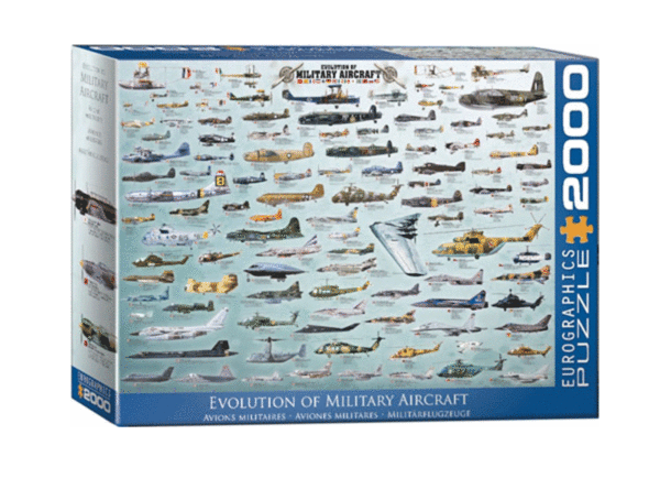 puzzle rompecabezas 2000 piezas eurographics aviones militares